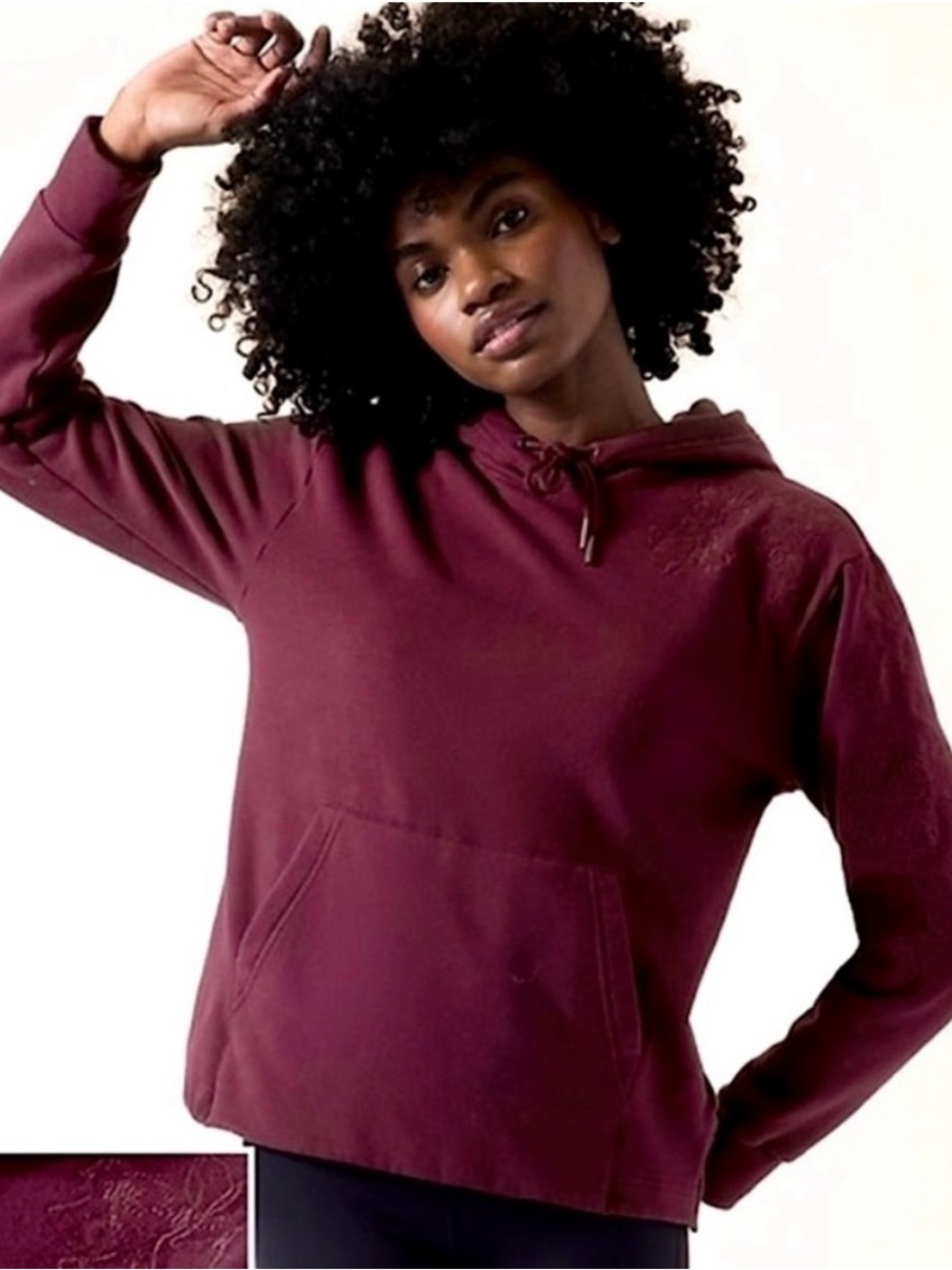 Athleta Retroplush Pullover Hoodie